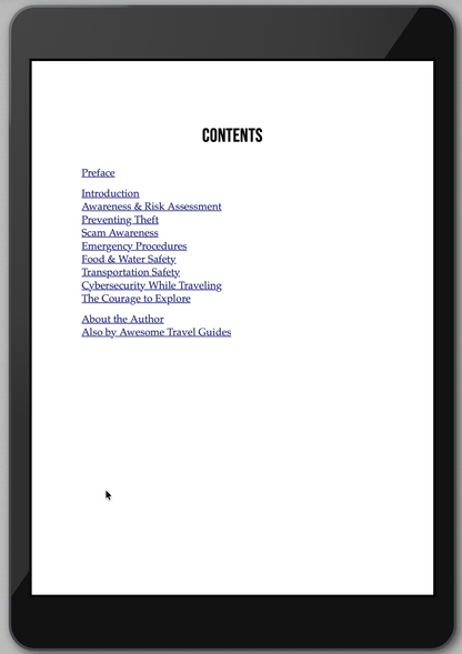 Travel Safety Handbook