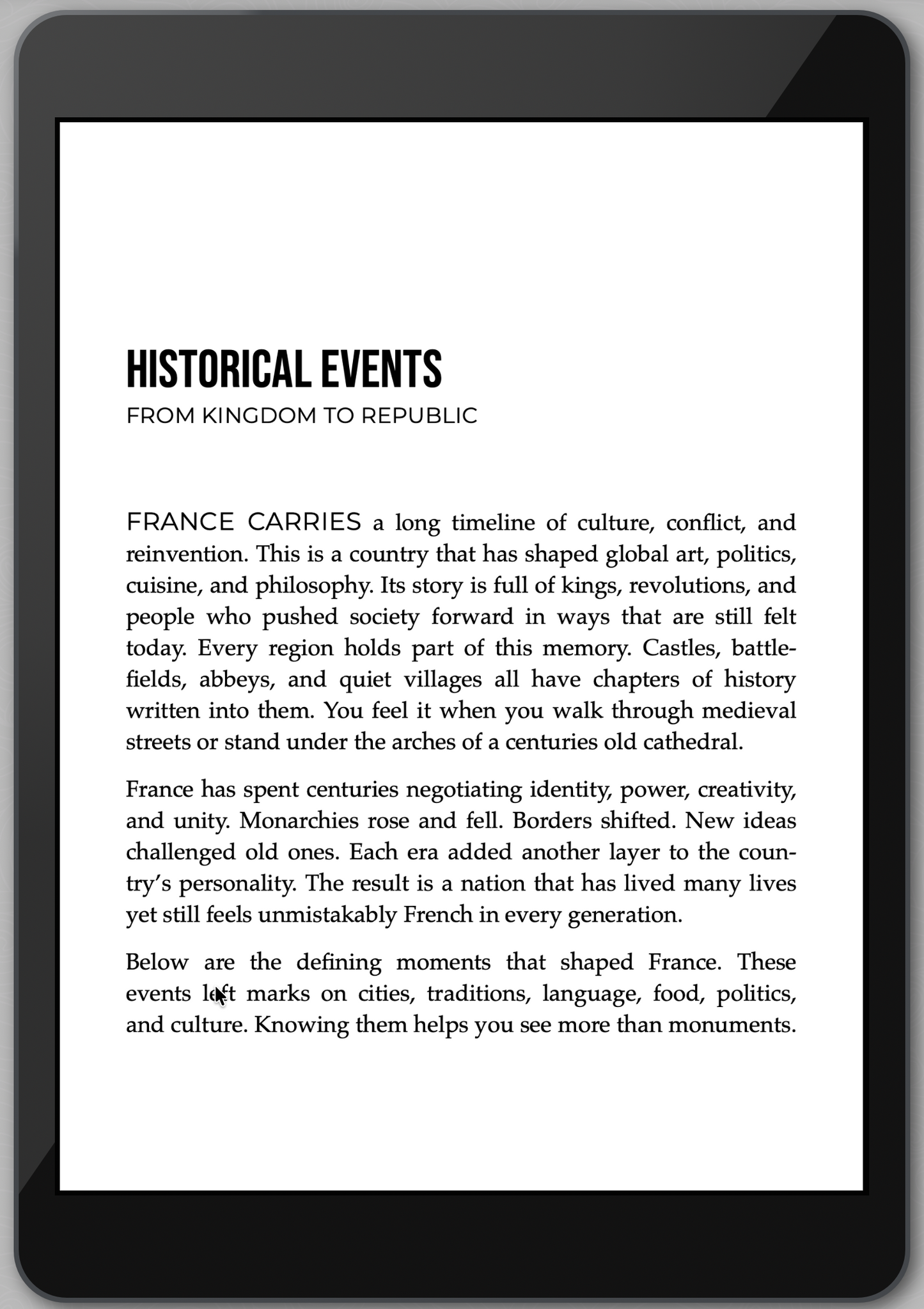 The Awesome Guide to France