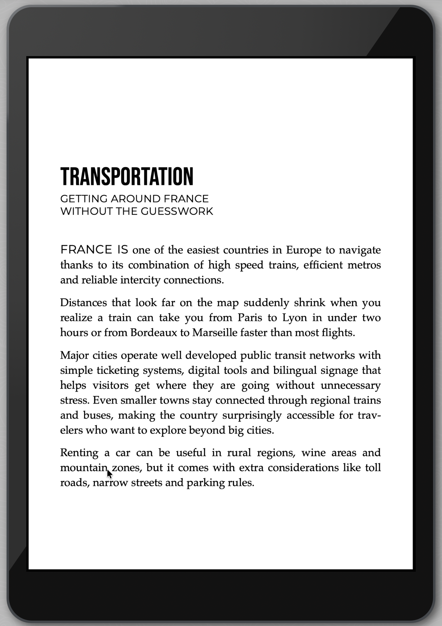 The Awesome Guide to France