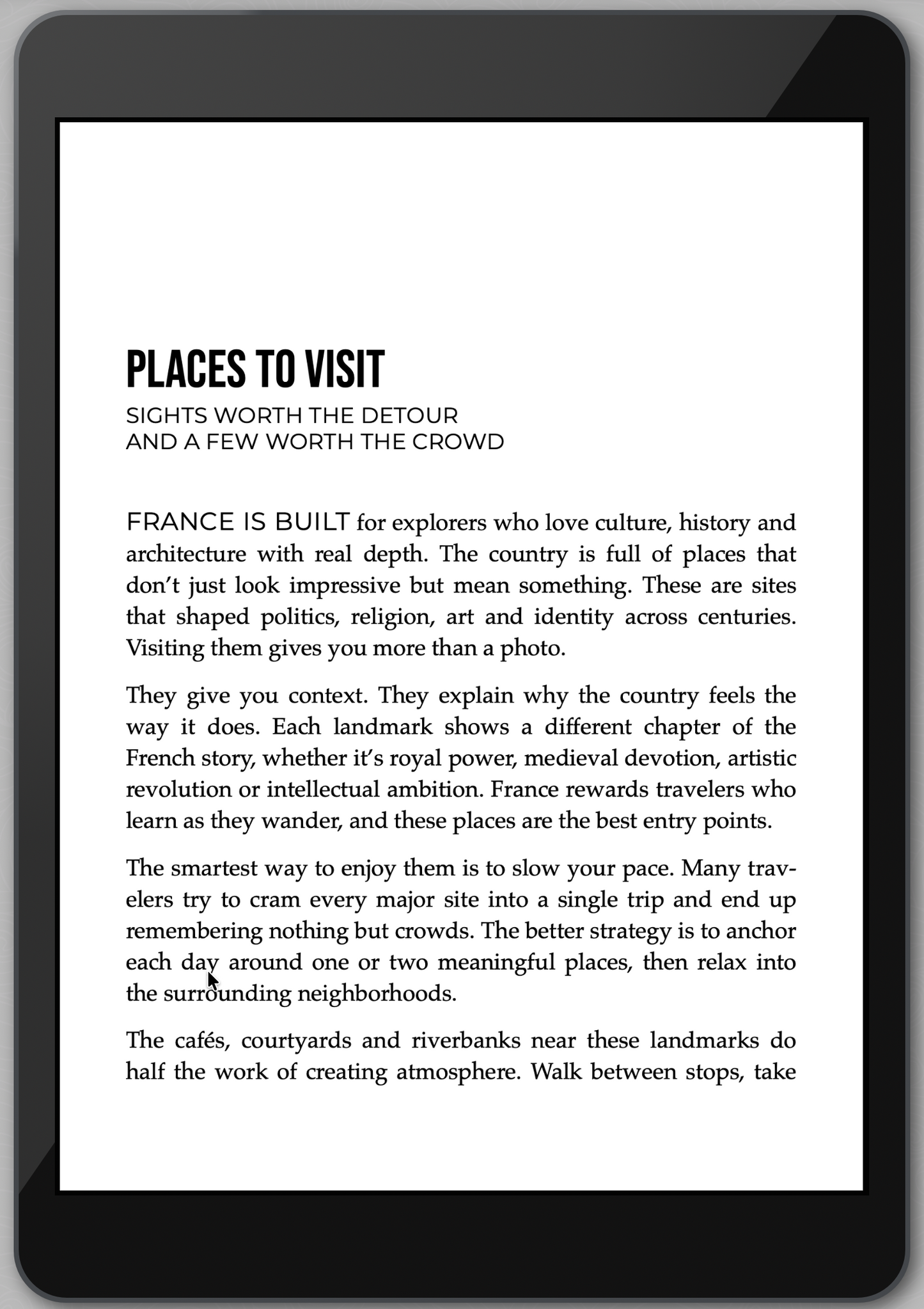 The Awesome Guide to France