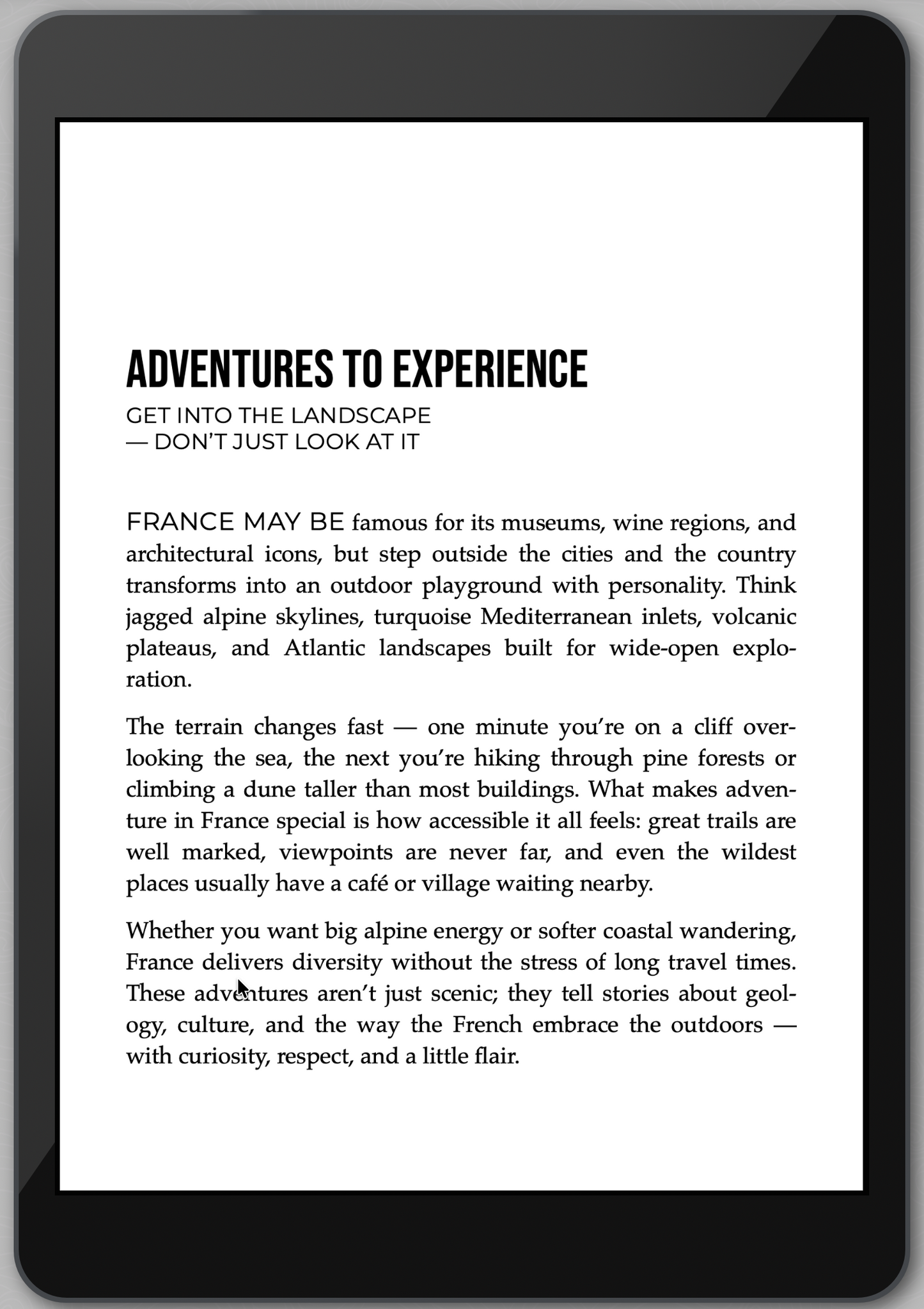 The Awesome Guide to France