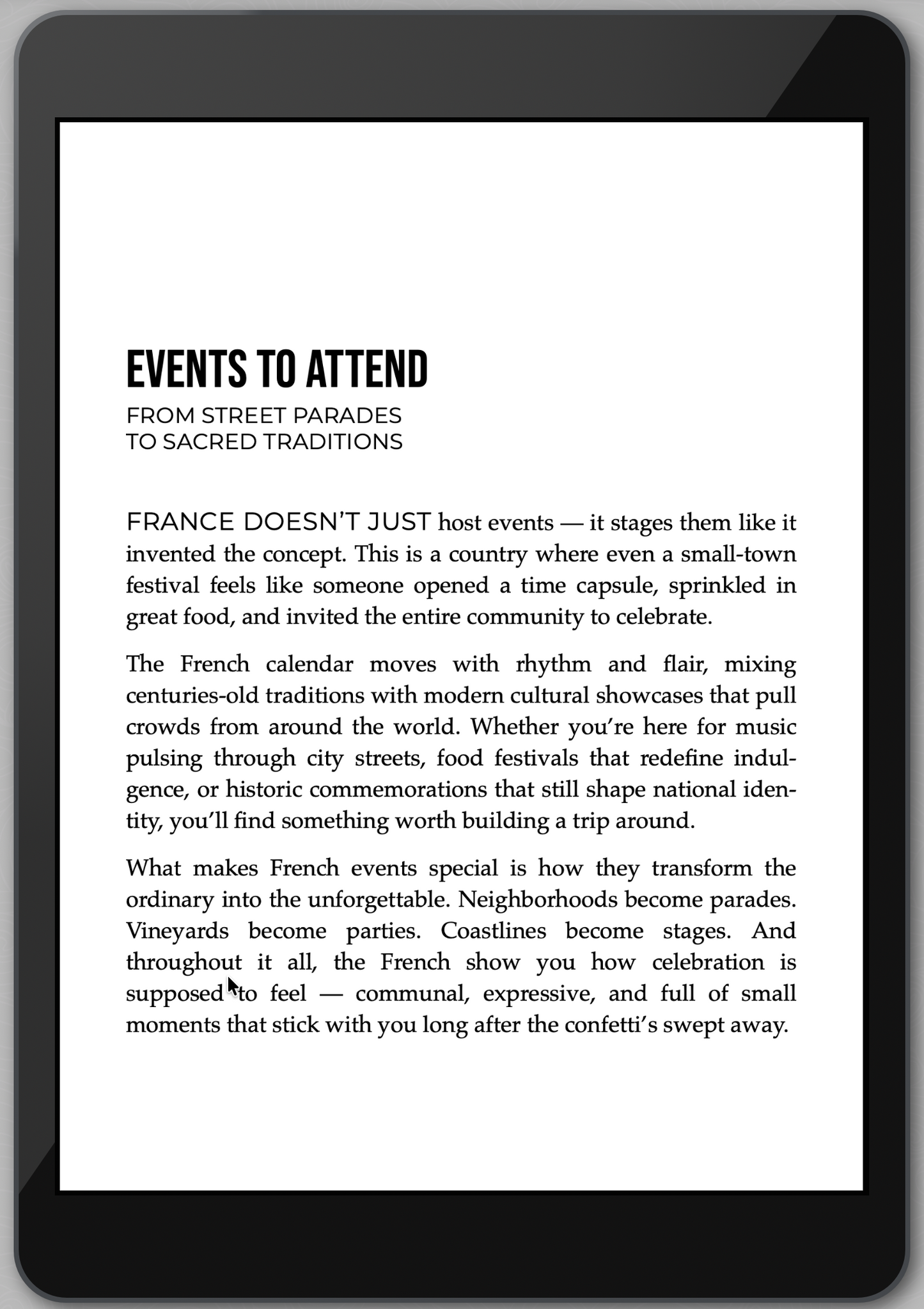 The Awesome Guide to France