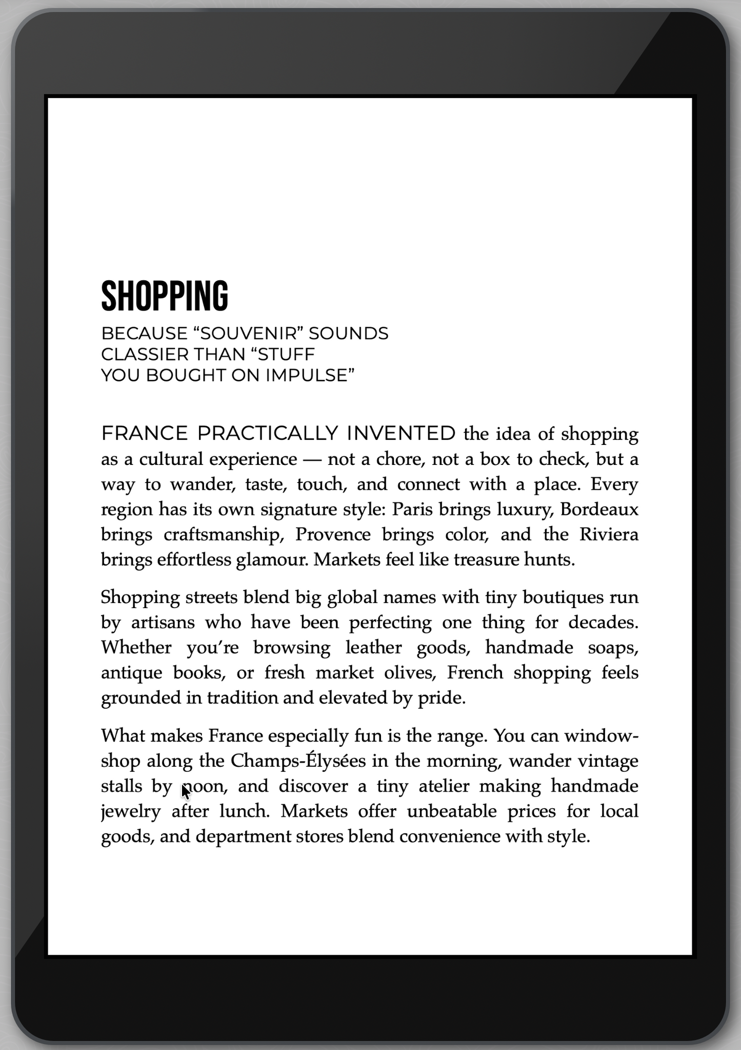 The Awesome Guide to France