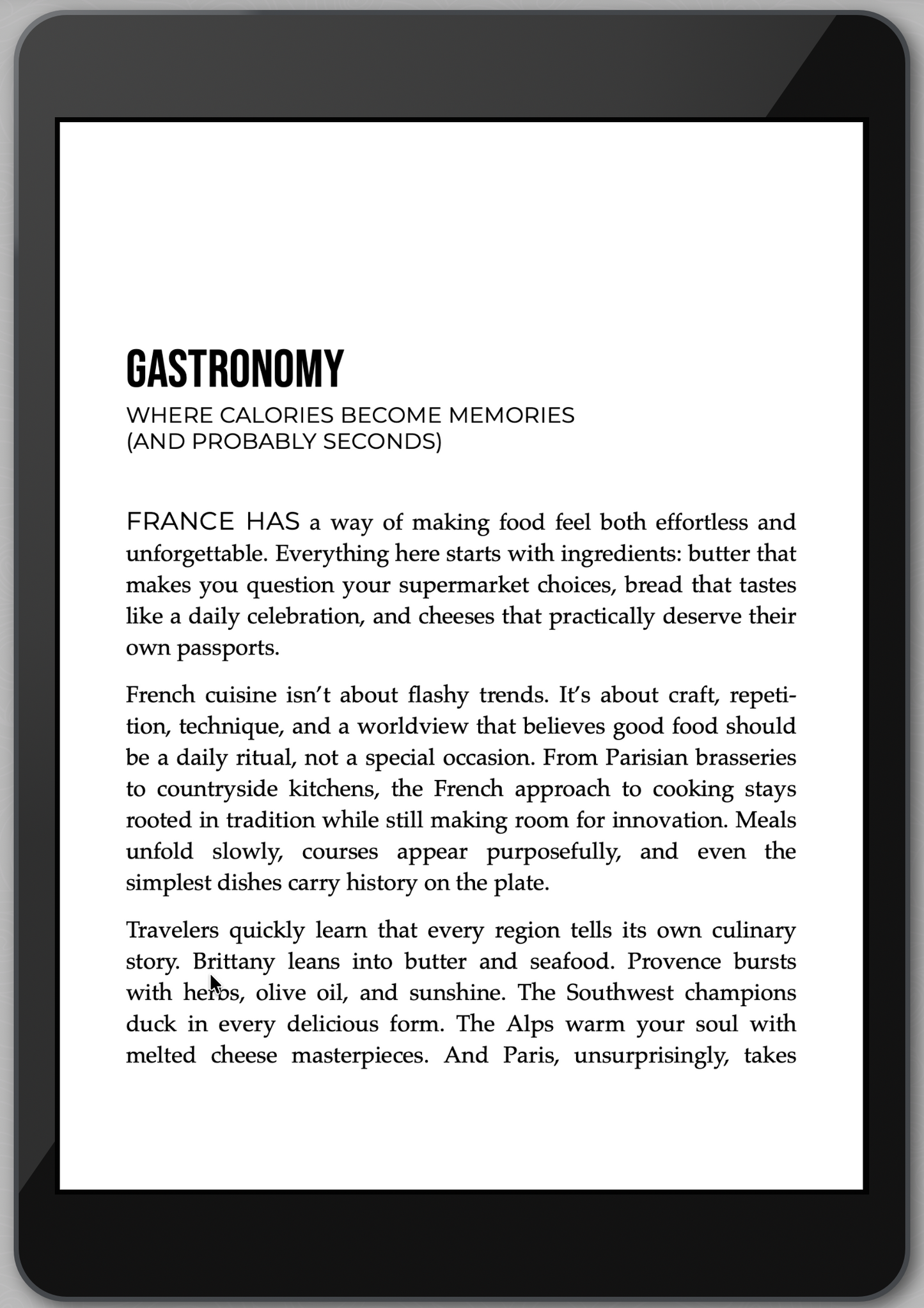 The Awesome Guide to France