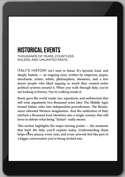 The Awesome Guide to Italy