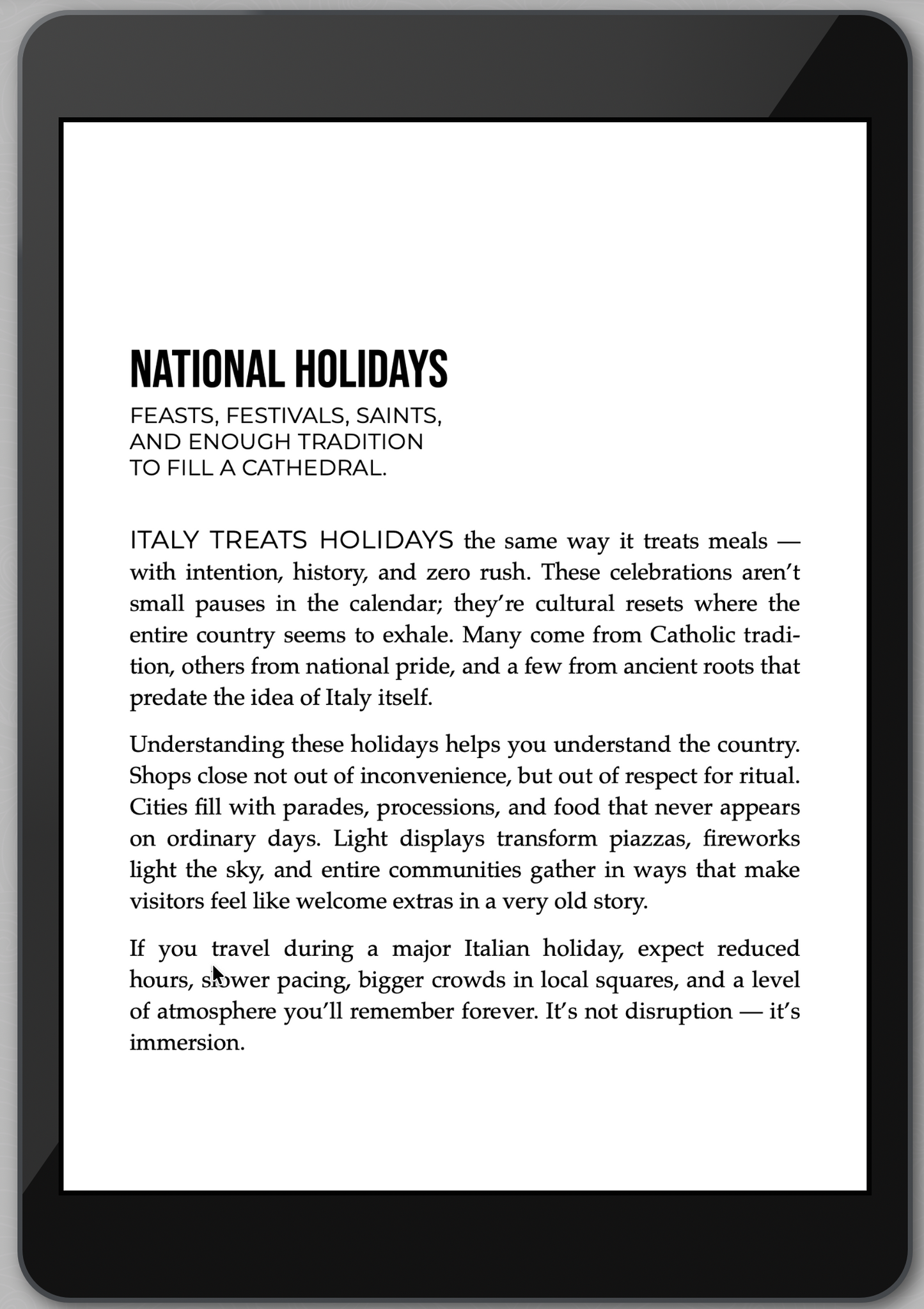 The Awesome Guide to Italy