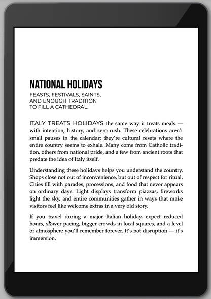 The Awesome Guide to Italy