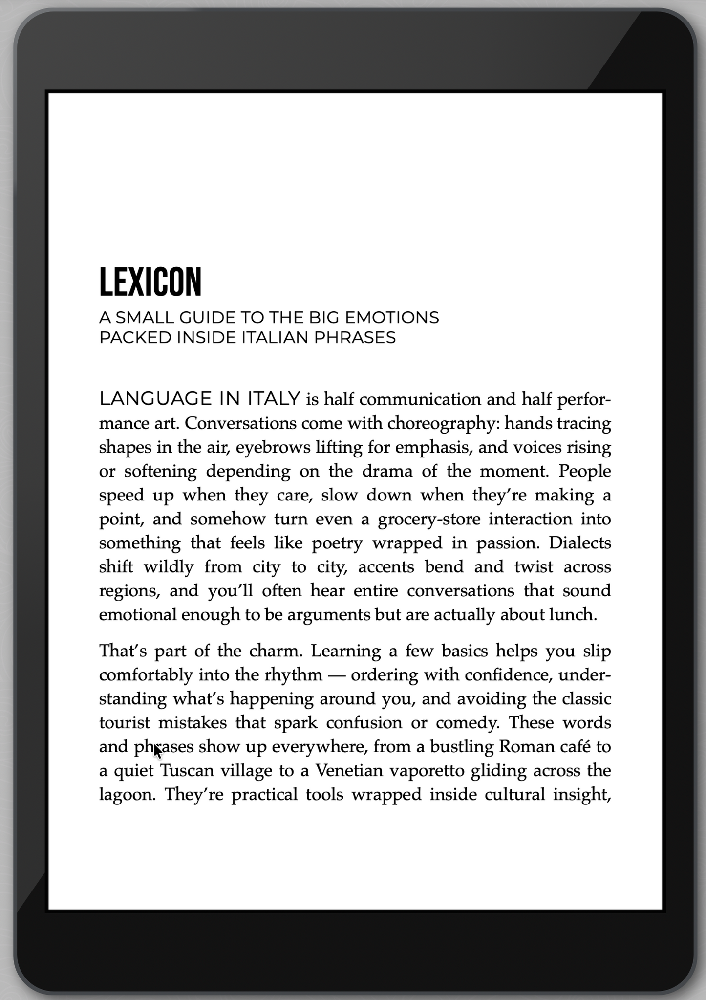 The Awesome Guide to Italy