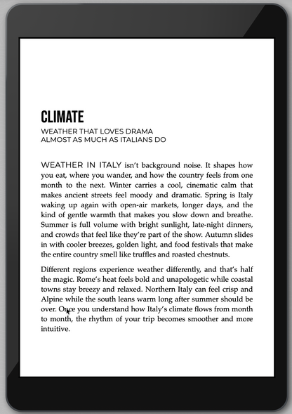 The Awesome Guide to Italy