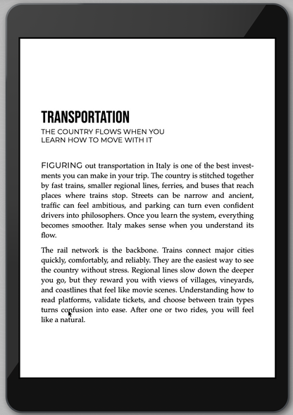 The Awesome Guide to Italy