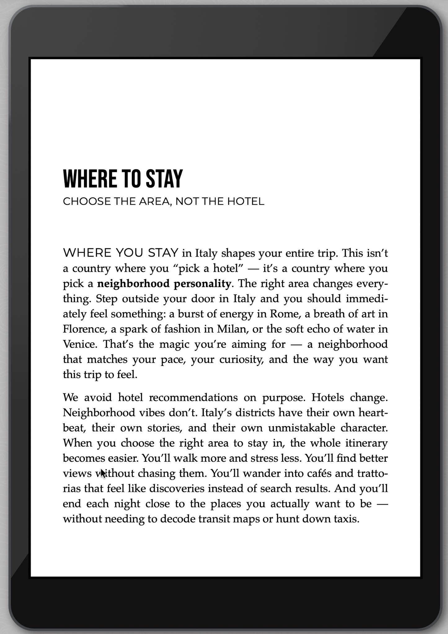 The Awesome Guide to Italy