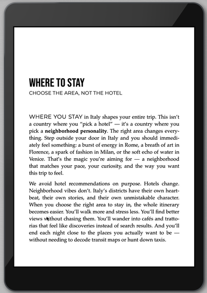 The Awesome Guide to Italy