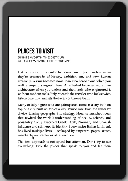 The Awesome Guide to Italy