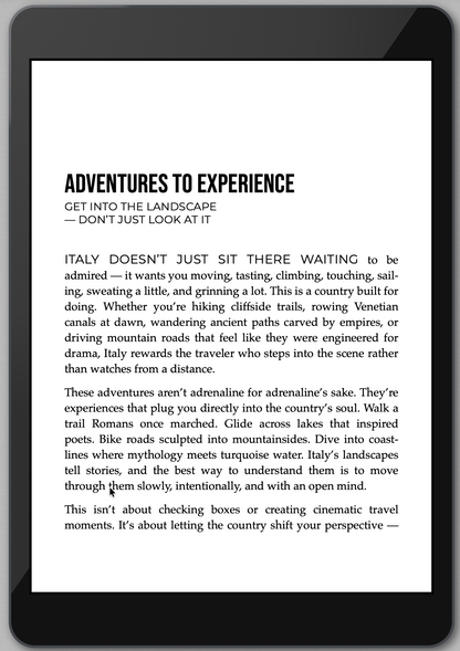 The Awesome Guide to Italy