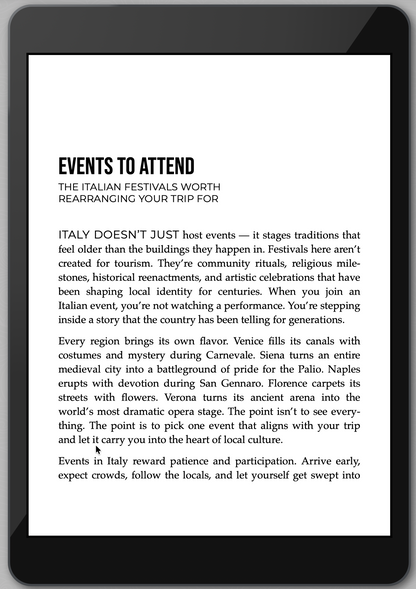 The Awesome Guide to Italy