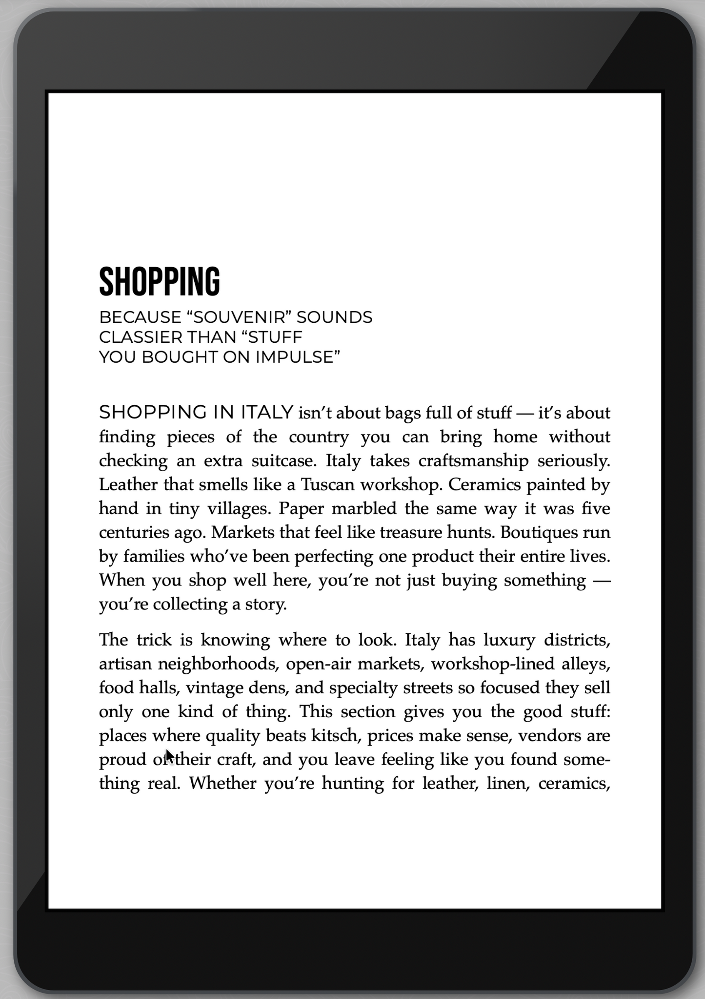 The Awesome Guide to Italy