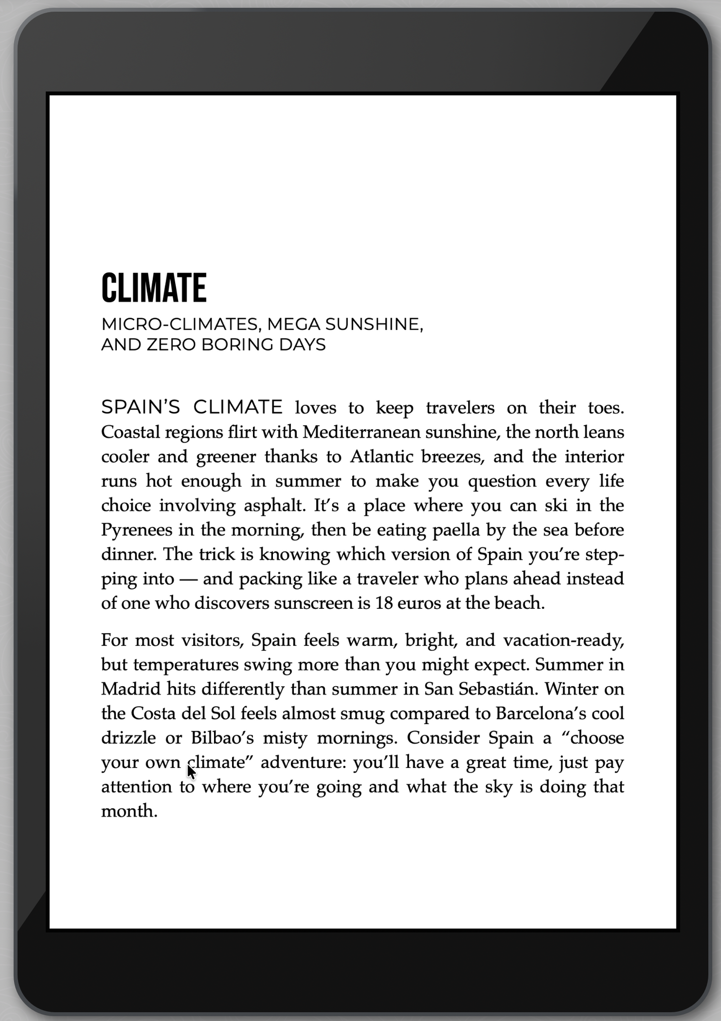 The Awesome Guide to Spain