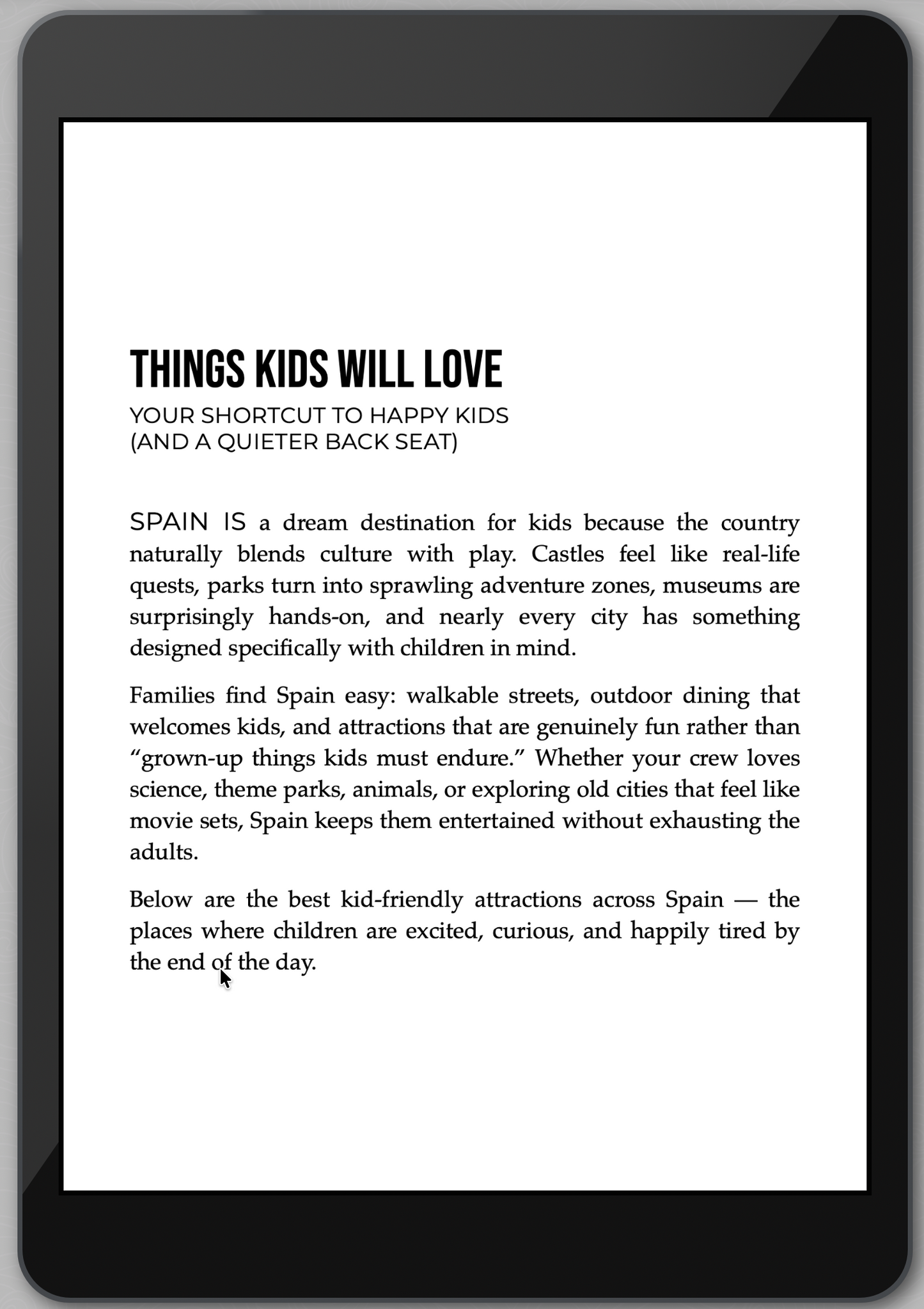 The Awesome Guide to Spain