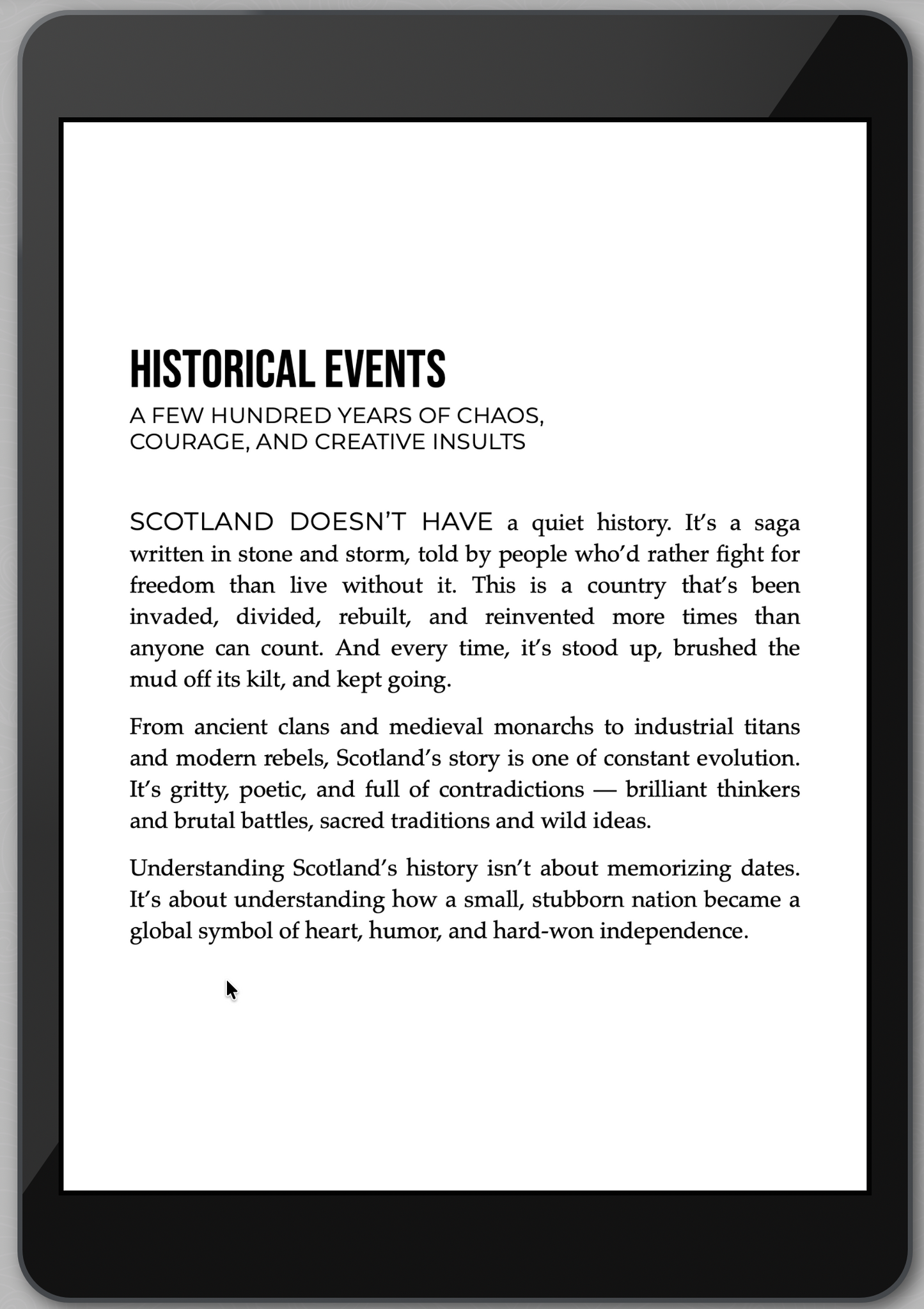 The Awesome Guide to Scotland