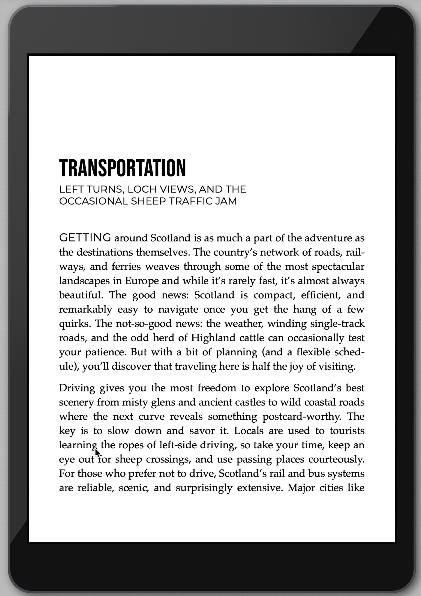 The Awesome Guide to Scotland