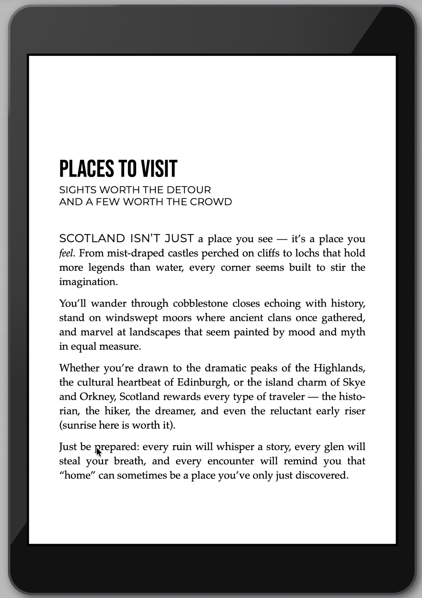 The Awesome Guide to Scotland