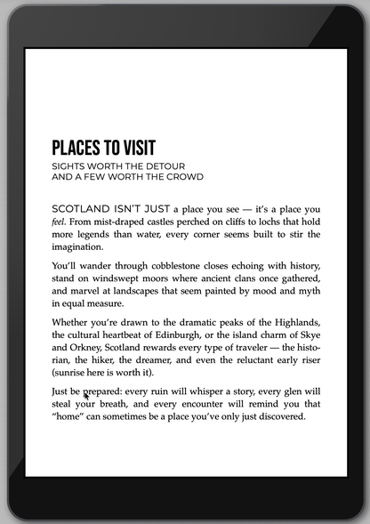 The Awesome Guide to Scotland