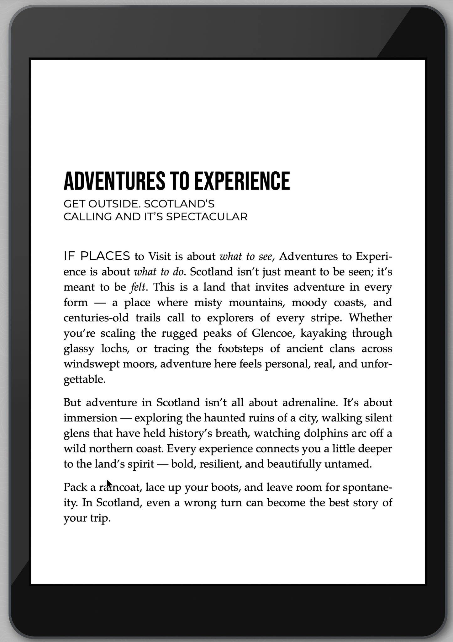 The Awesome Guide to Scotland