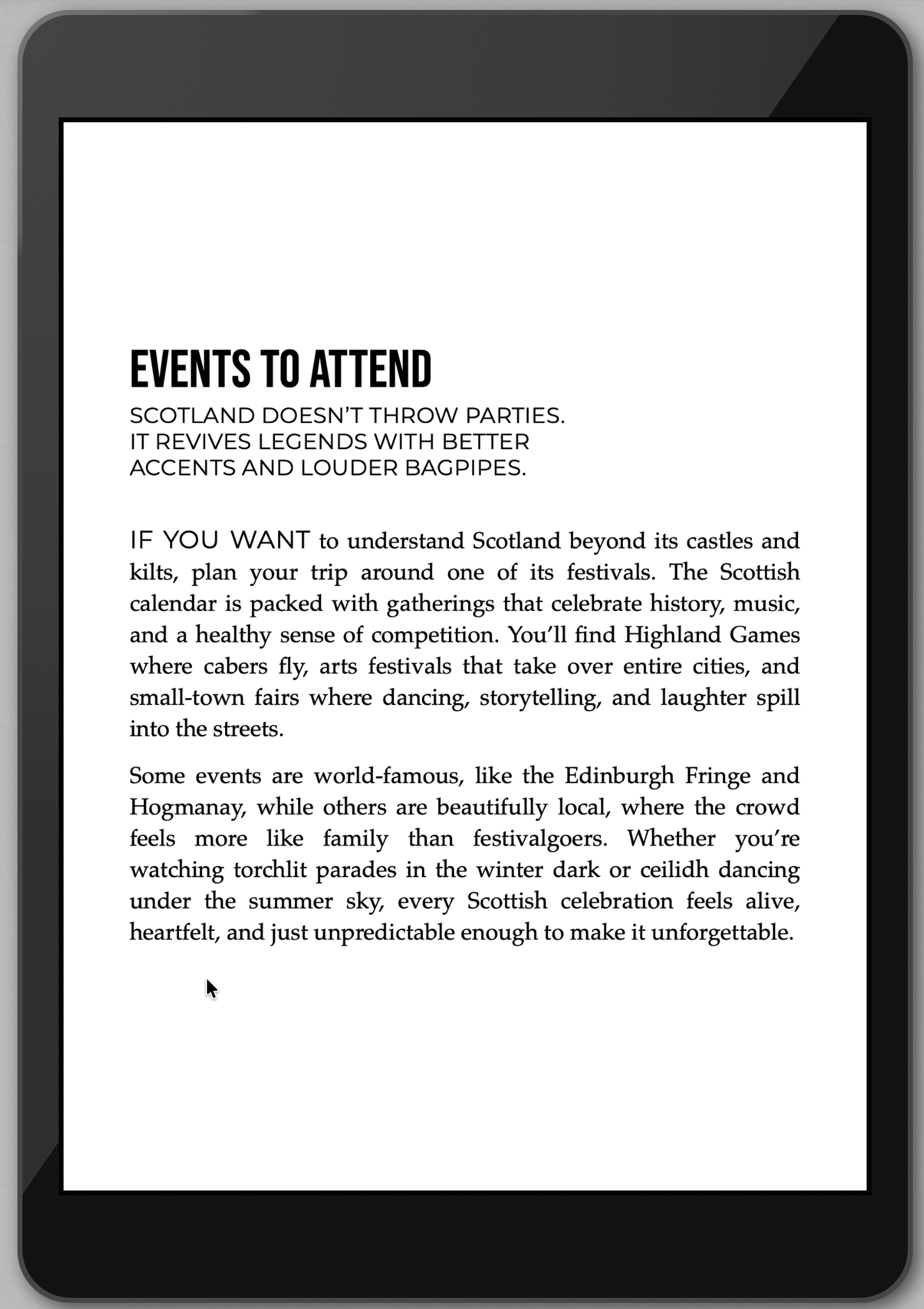 The Awesome Guide to Scotland