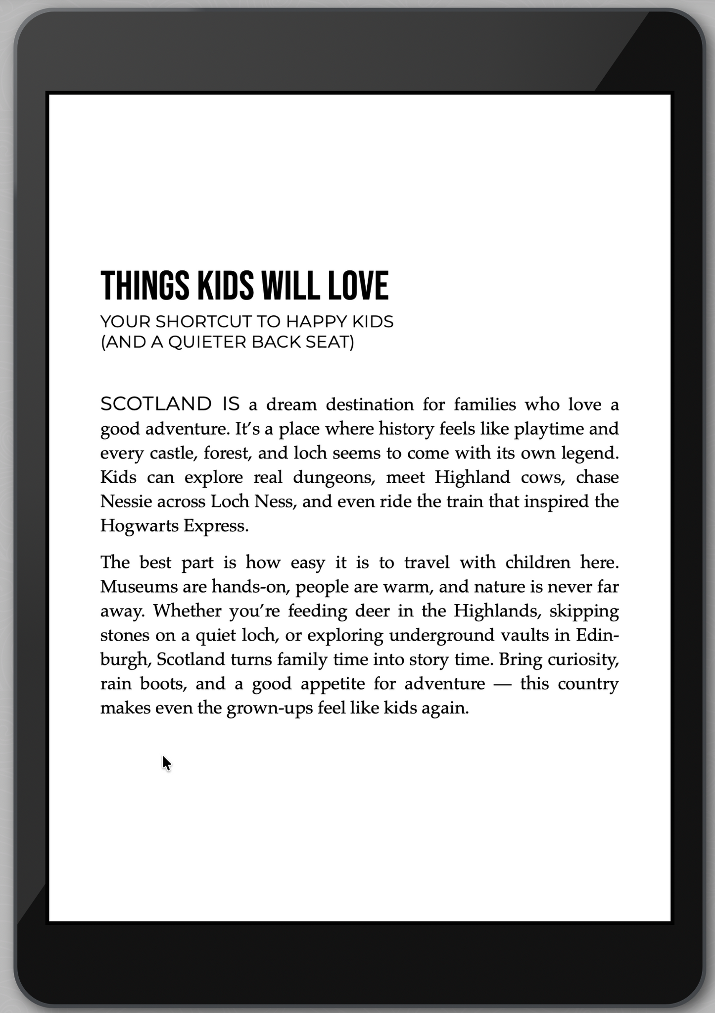 The Awesome Guide to Scotland