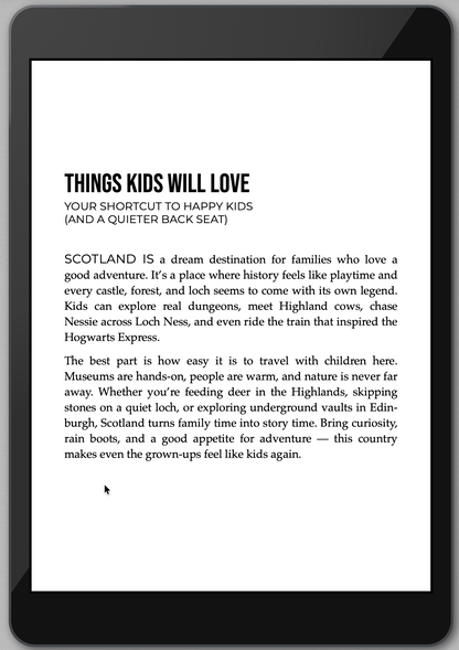 The Awesome Guide to Scotland