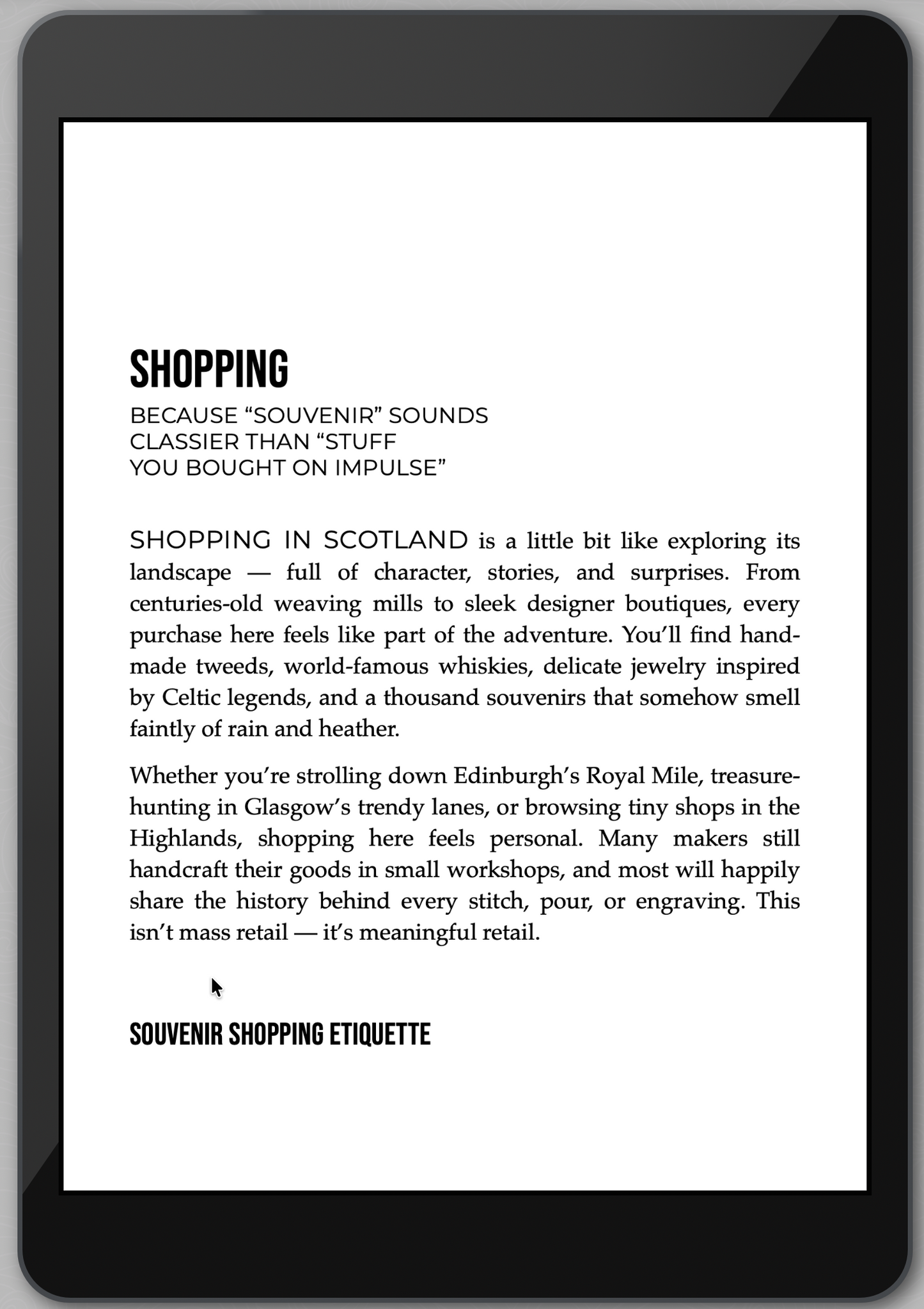 The Awesome Guide to Scotland