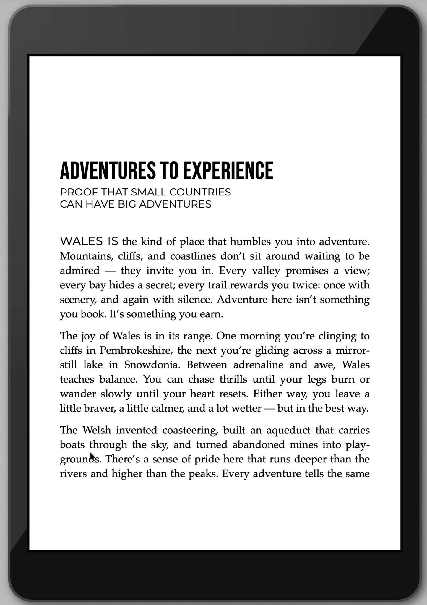 The Awesome Guide to Wales