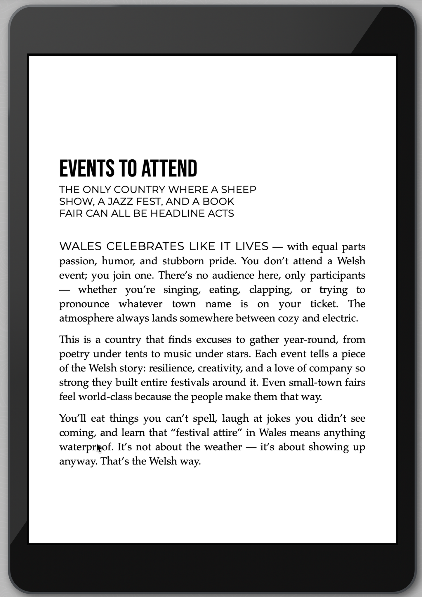 The Awesome Guide to Wales