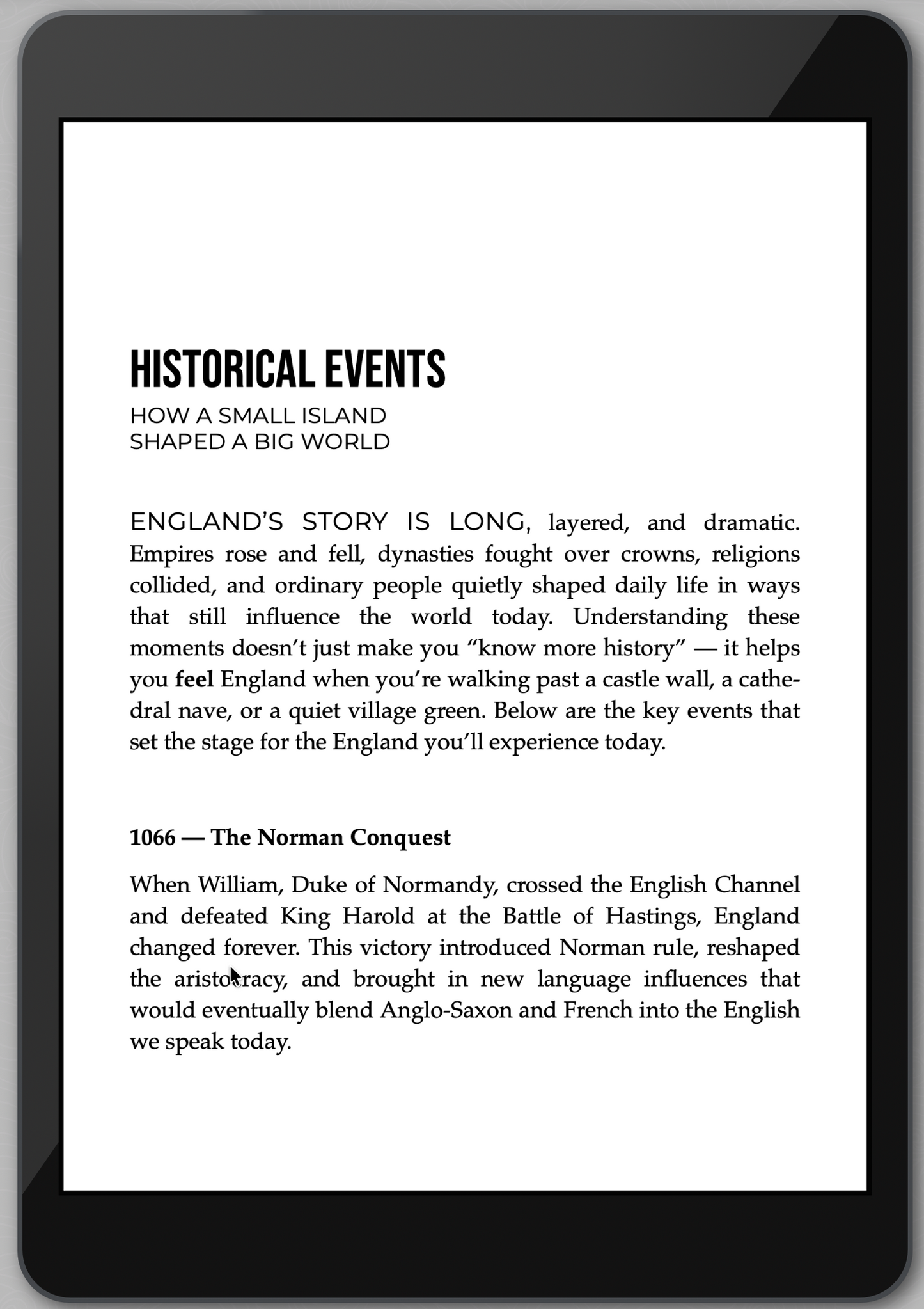 The Awesome Guide to England