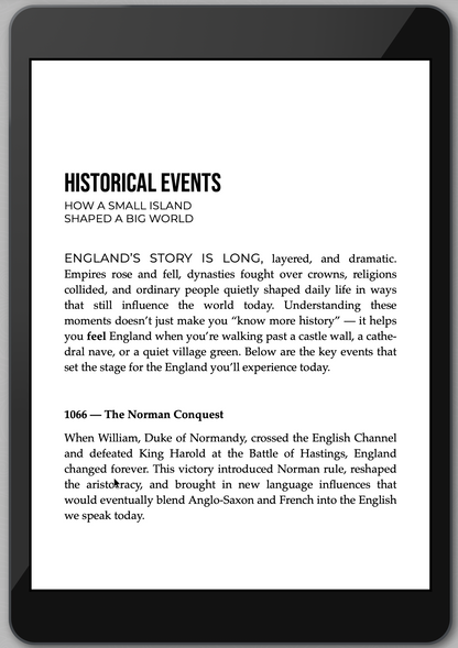 The Awesome Guide to England