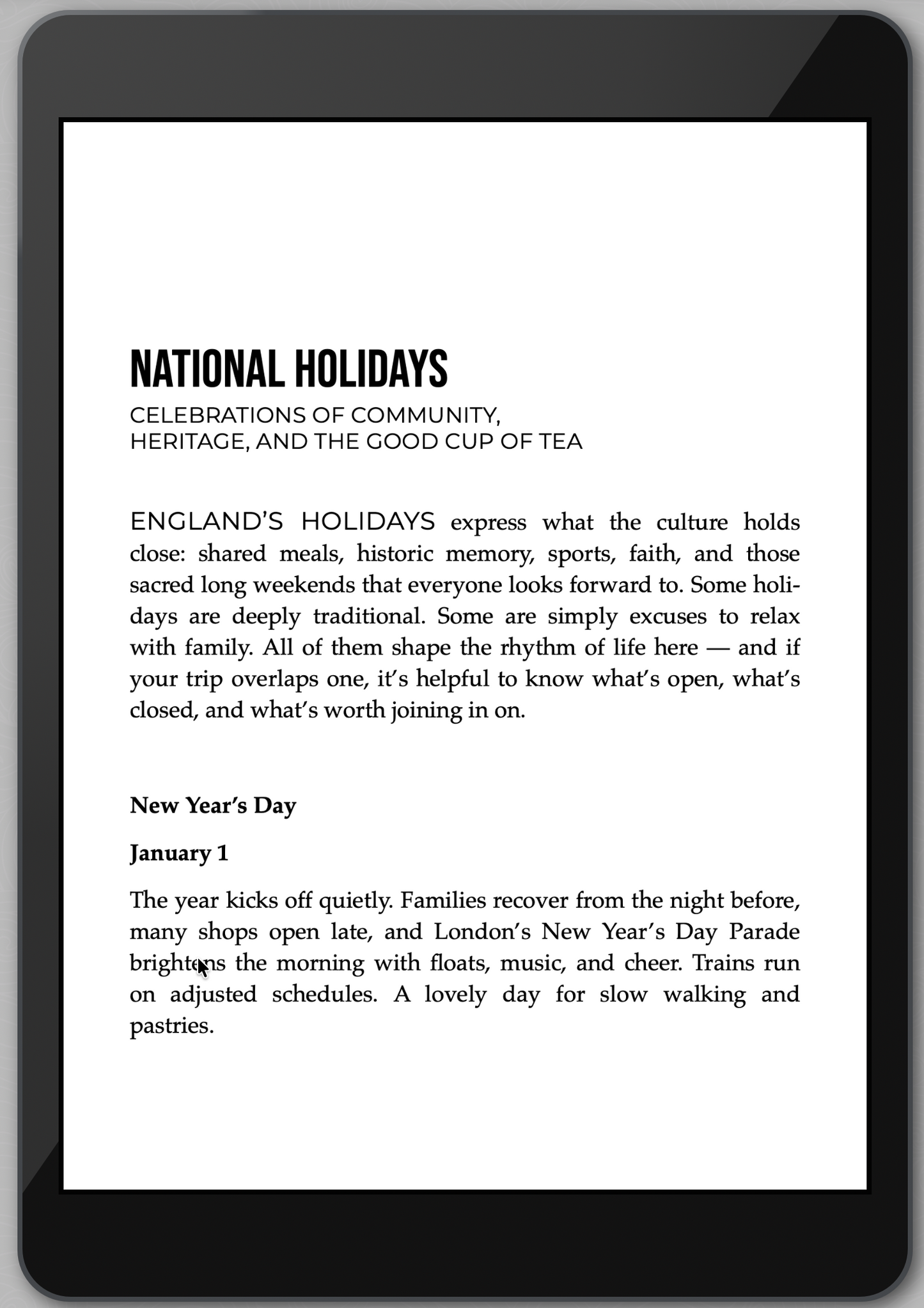 The Awesome Guide to England