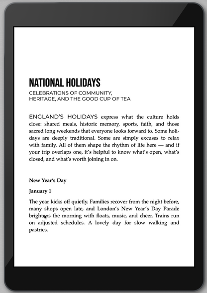 The Awesome Guide to England