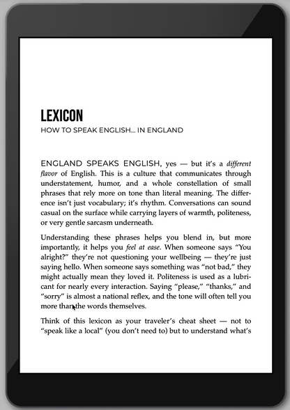 The Awesome Guide to England