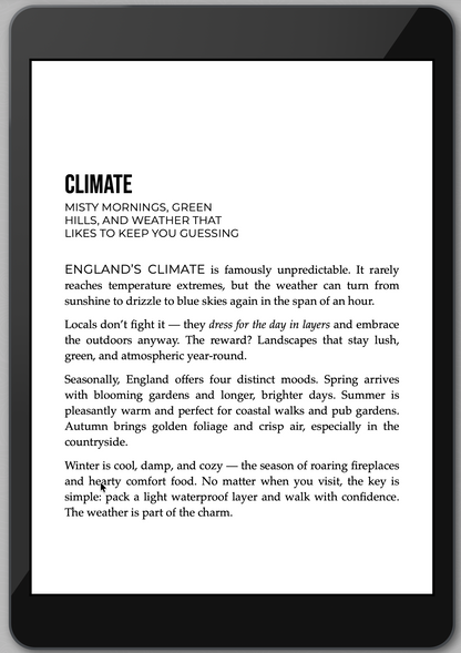 The Awesome Guide to England