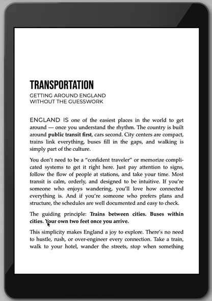 The Awesome Guide to England