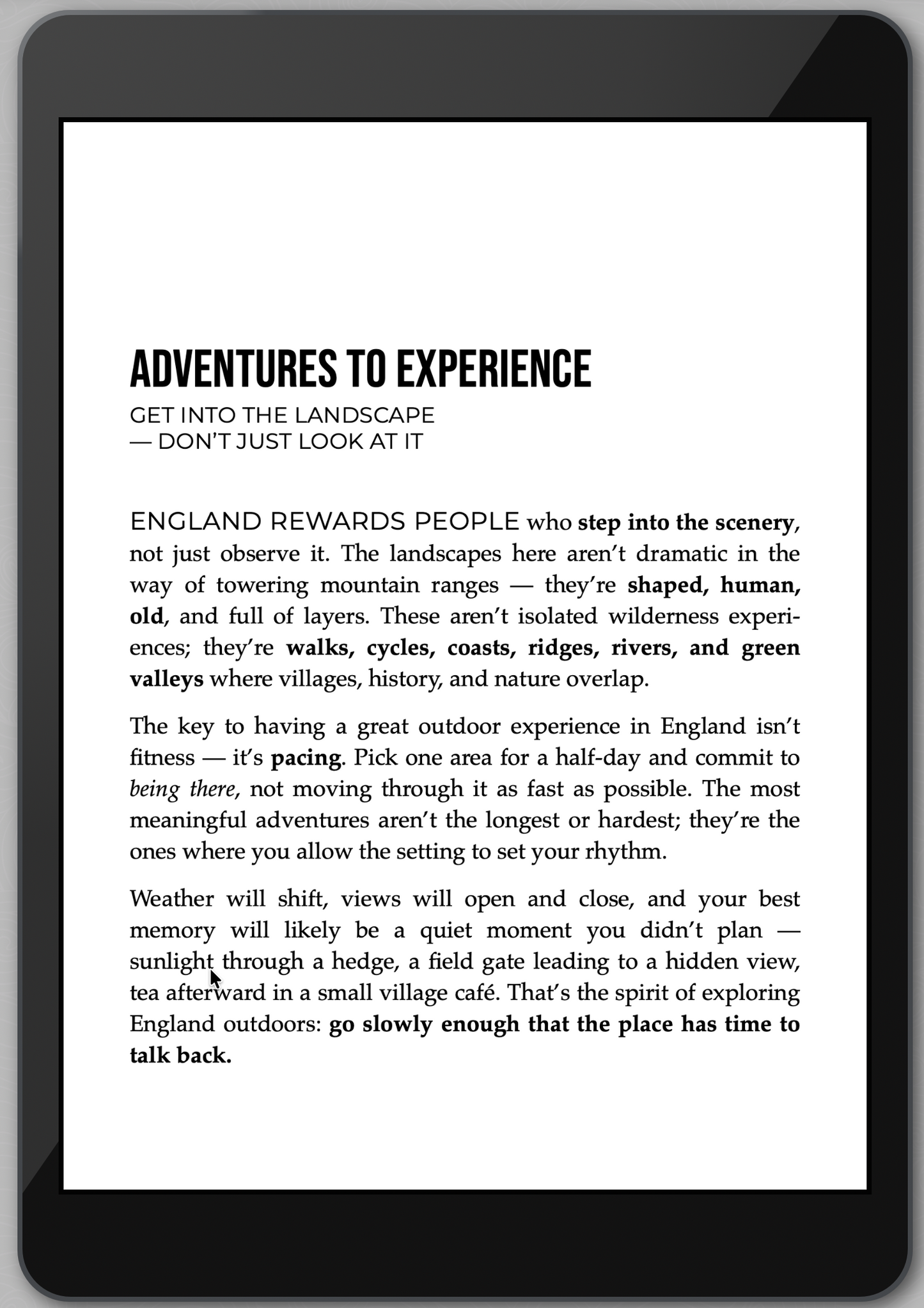 The Awesome Guide to England