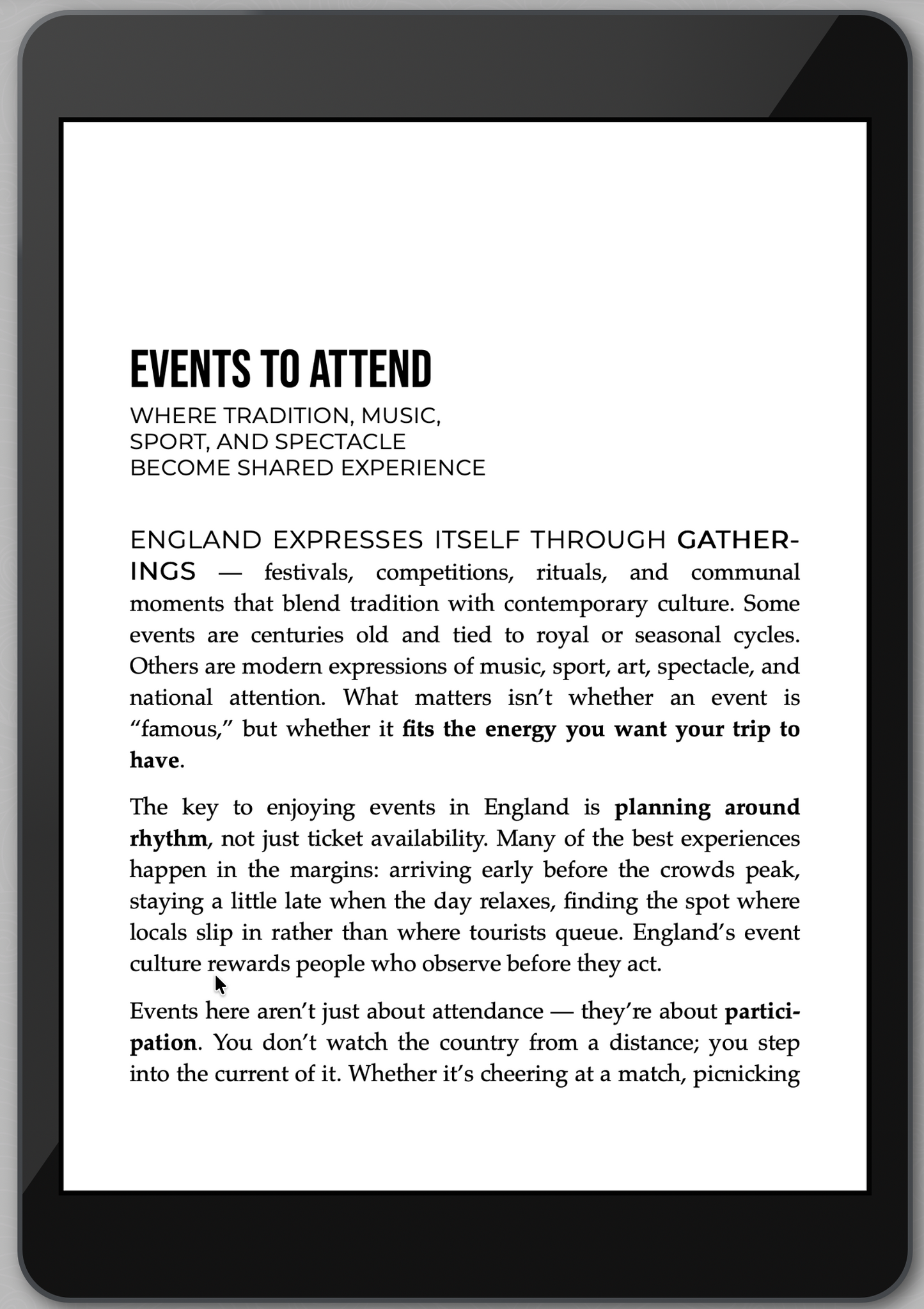 The Awesome Guide to England