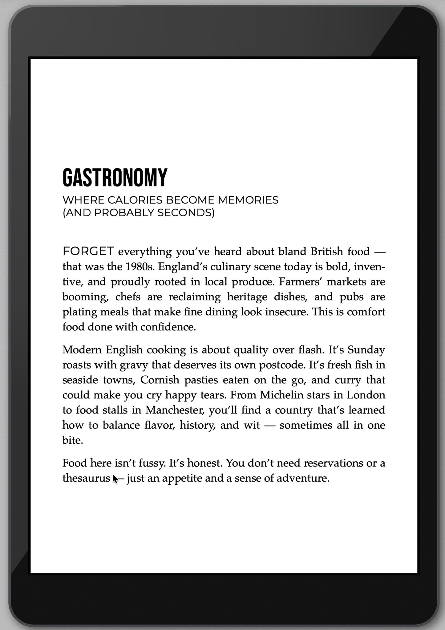 The Awesome Guide to England