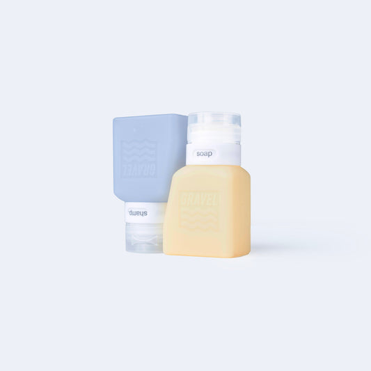 Travel Bottles For Liquids 3oz (89 ml) (Two Pack) | Honey & Glacier